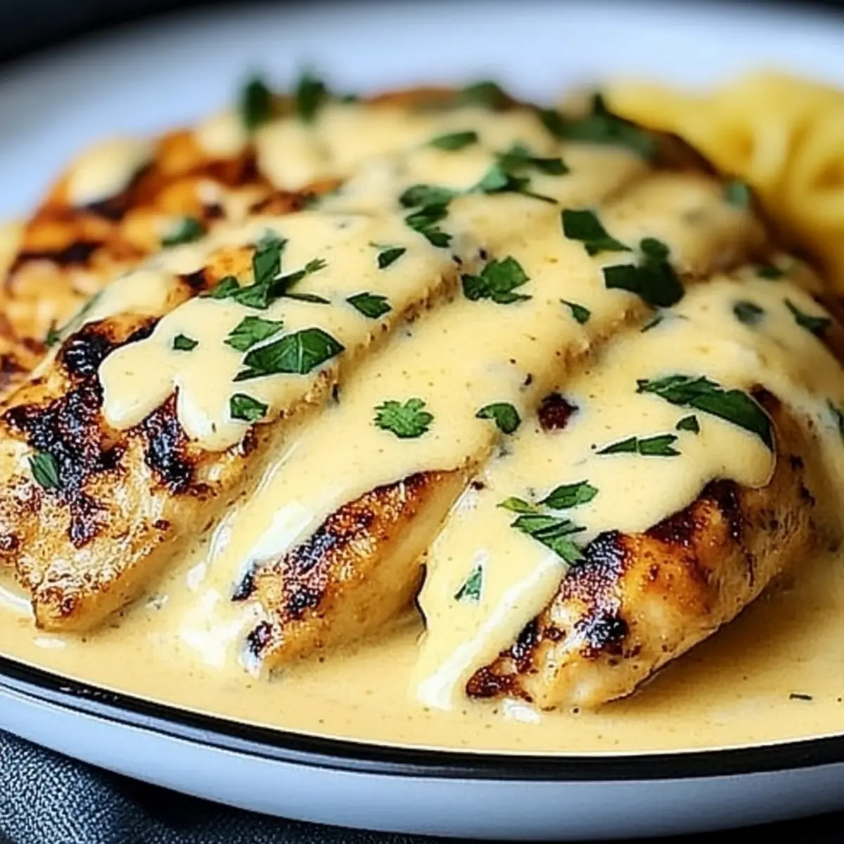 Mexican Chicken with Cheese Sauce