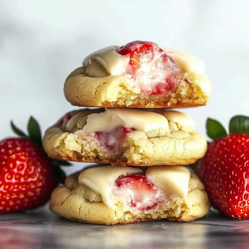 Strawberry Cheesecake Cookies