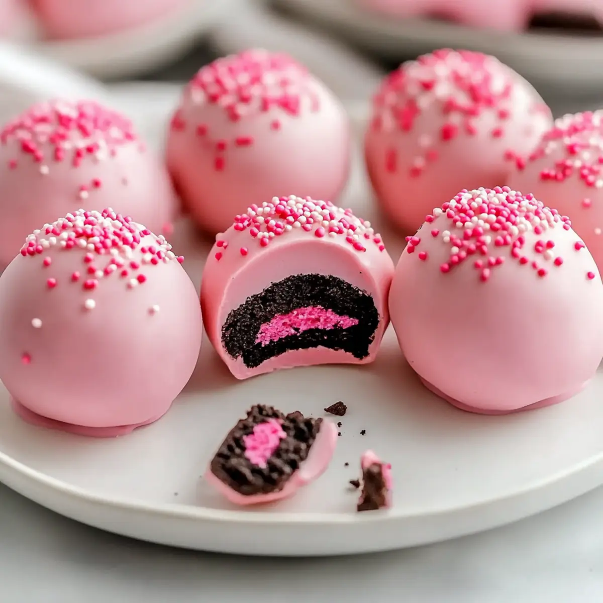 Delicious Valentine's Pink Oreo Truffle Balls