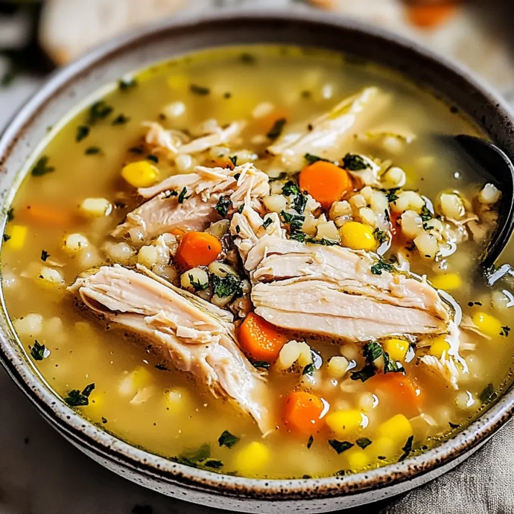 Leftover Turkey Soup