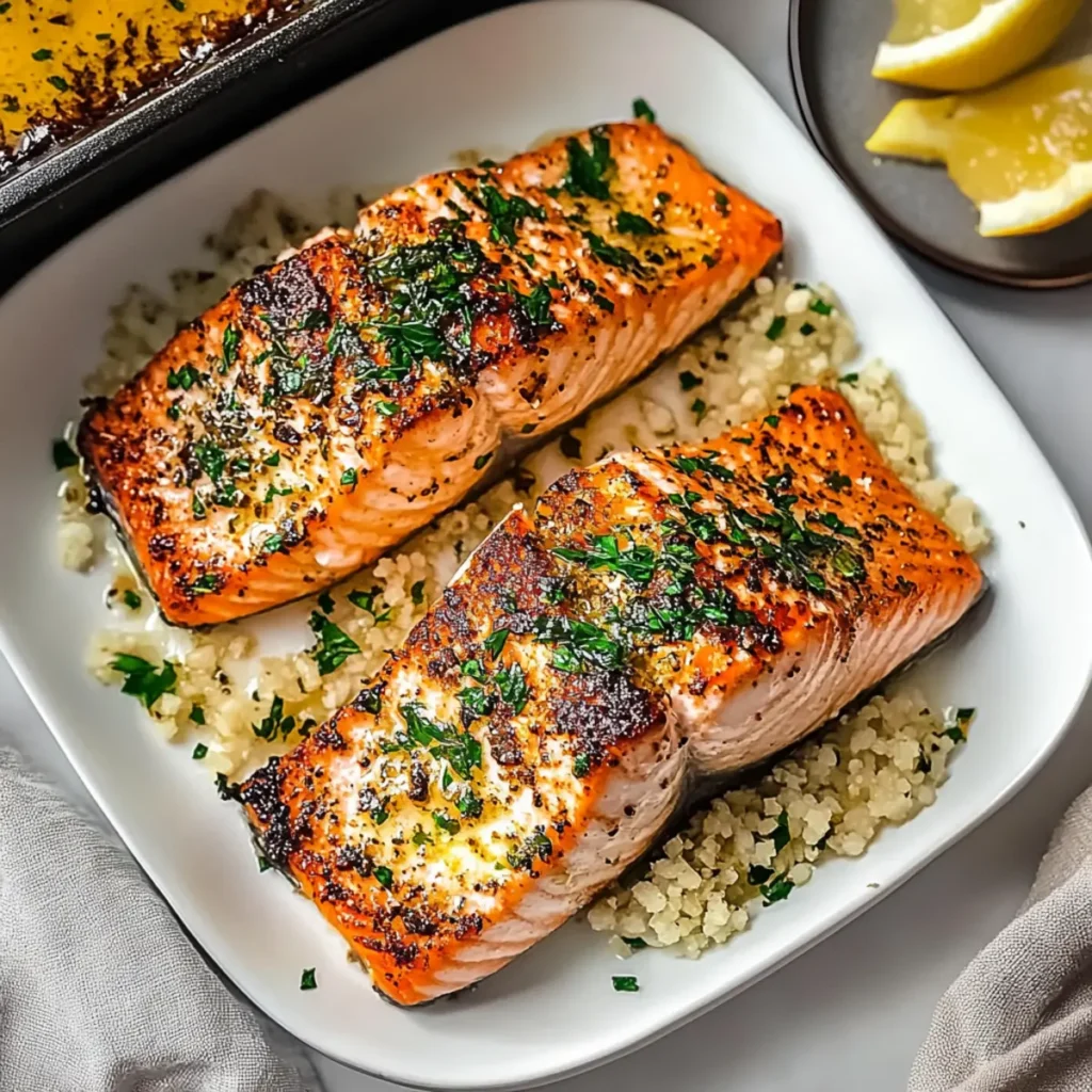Oven Baked Garlic Butter Salmon
