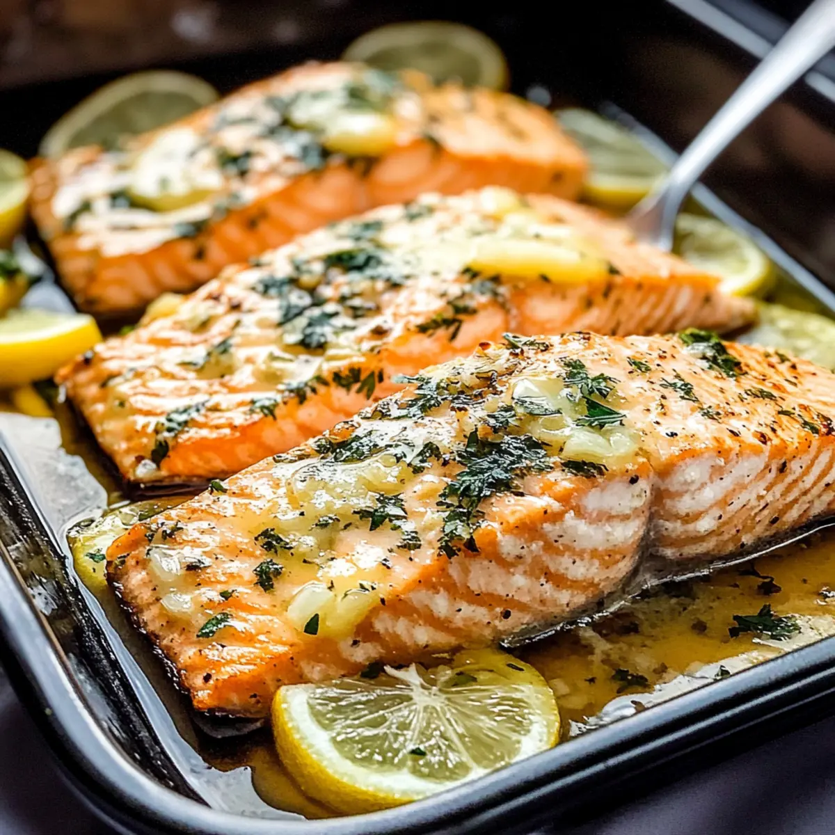 Garlic Butter Baked Salmon