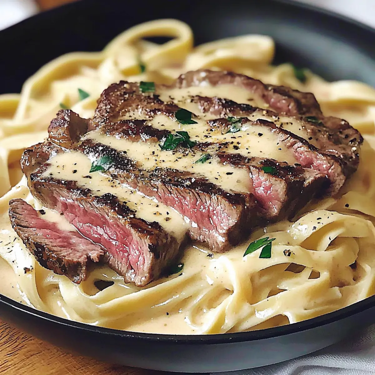 Steak Alfredo