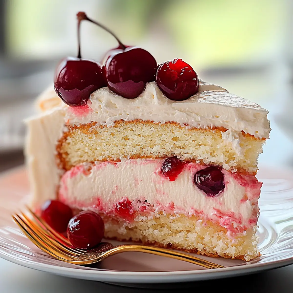 Cherry Sour Cream Cake