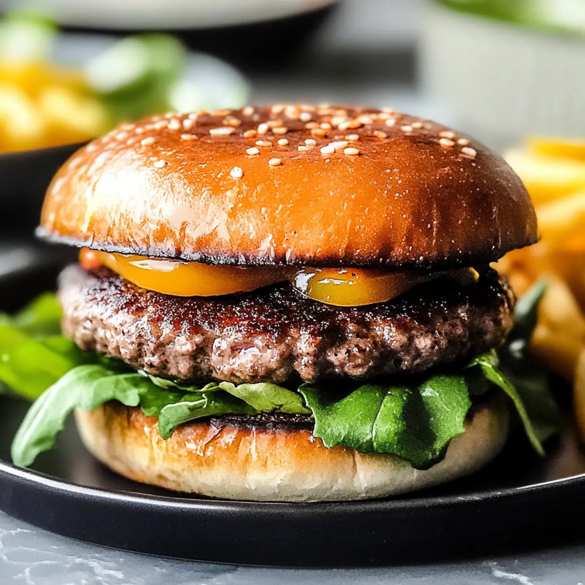 Air Fryer Hamburgers