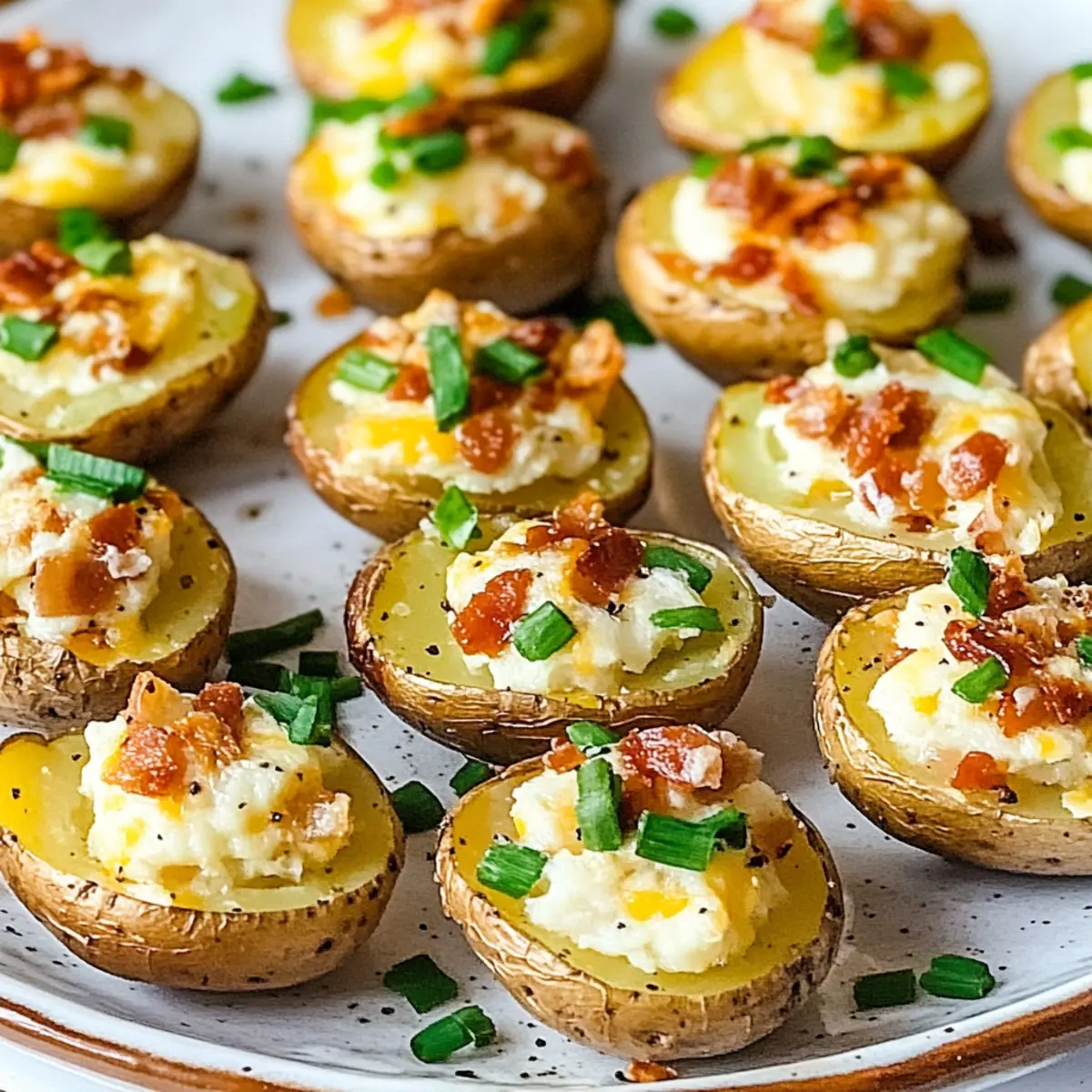 Loaded Mini Baked Potatoes
