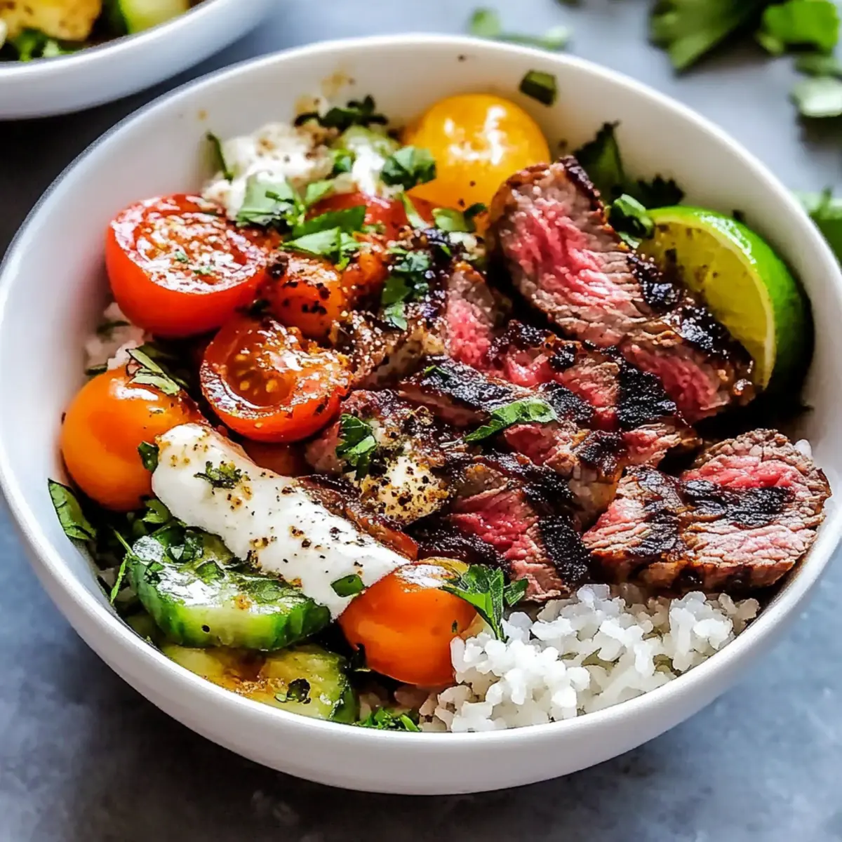 Mediterranean Steak Bowls