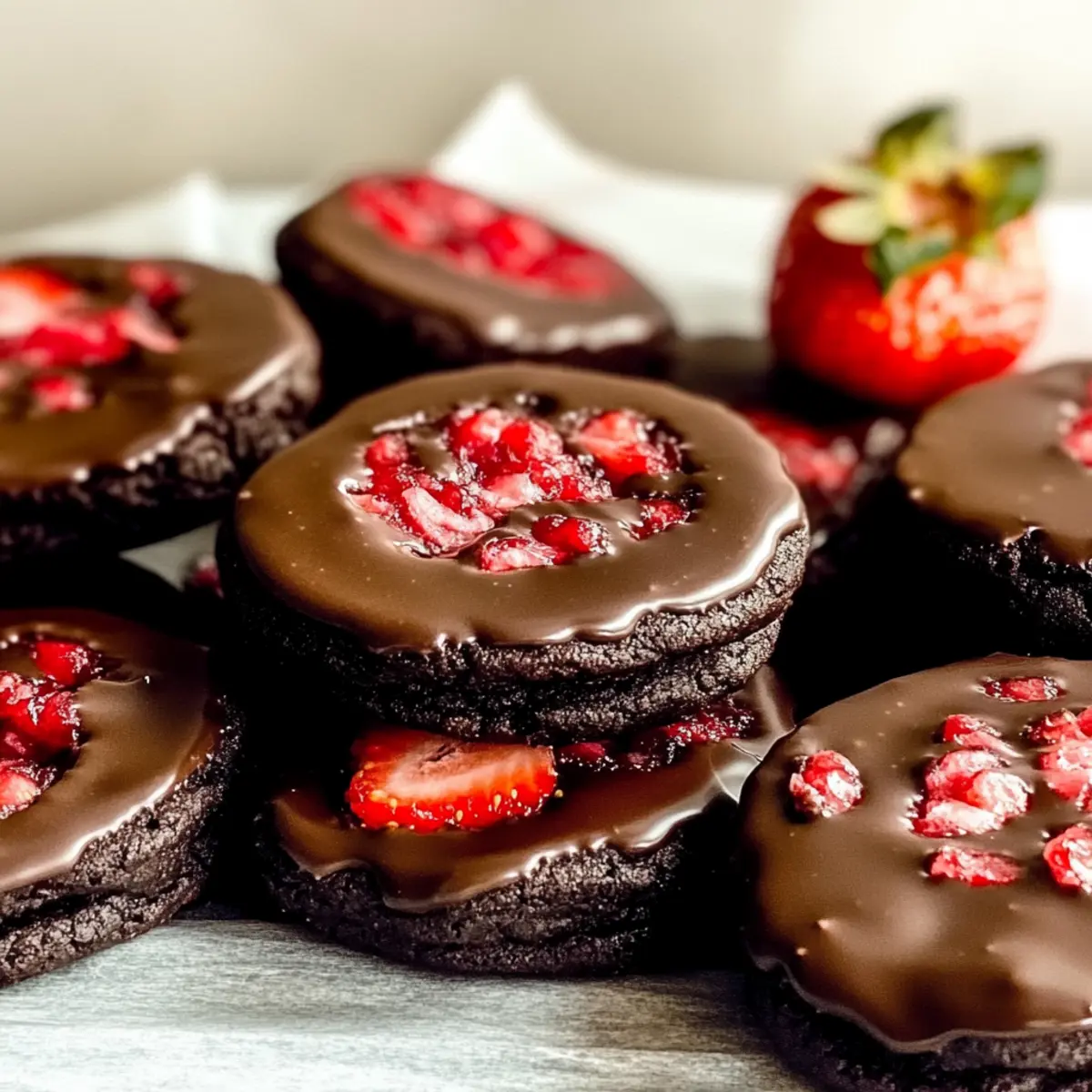 Chocolate Covered Strawberry Cookies