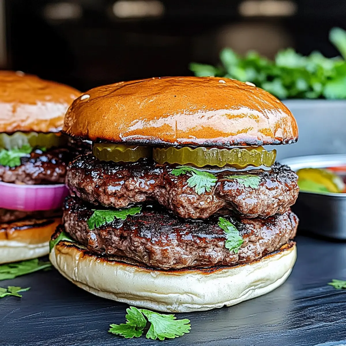 Smoked Beef Birria Burgers