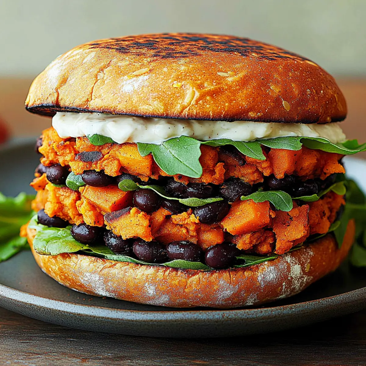 Sweet Potato Black Bean Burgers