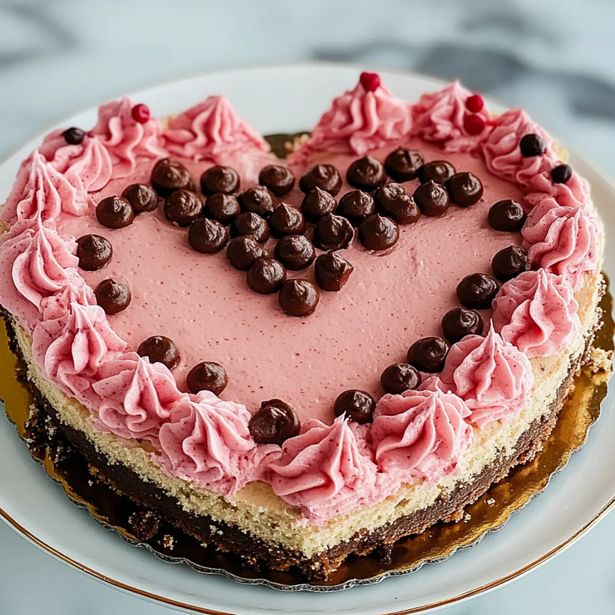 Vegan Heart Shaped Cake